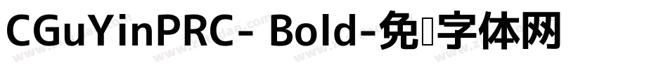 CGuYinPRC- Bold字体转换